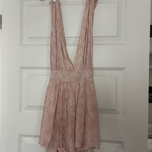 Pink Geometric Pattern Romper - Picture 2 of 3